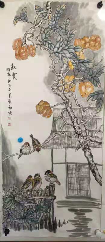 作品润格价钱刘秋言的《黄河》作品.