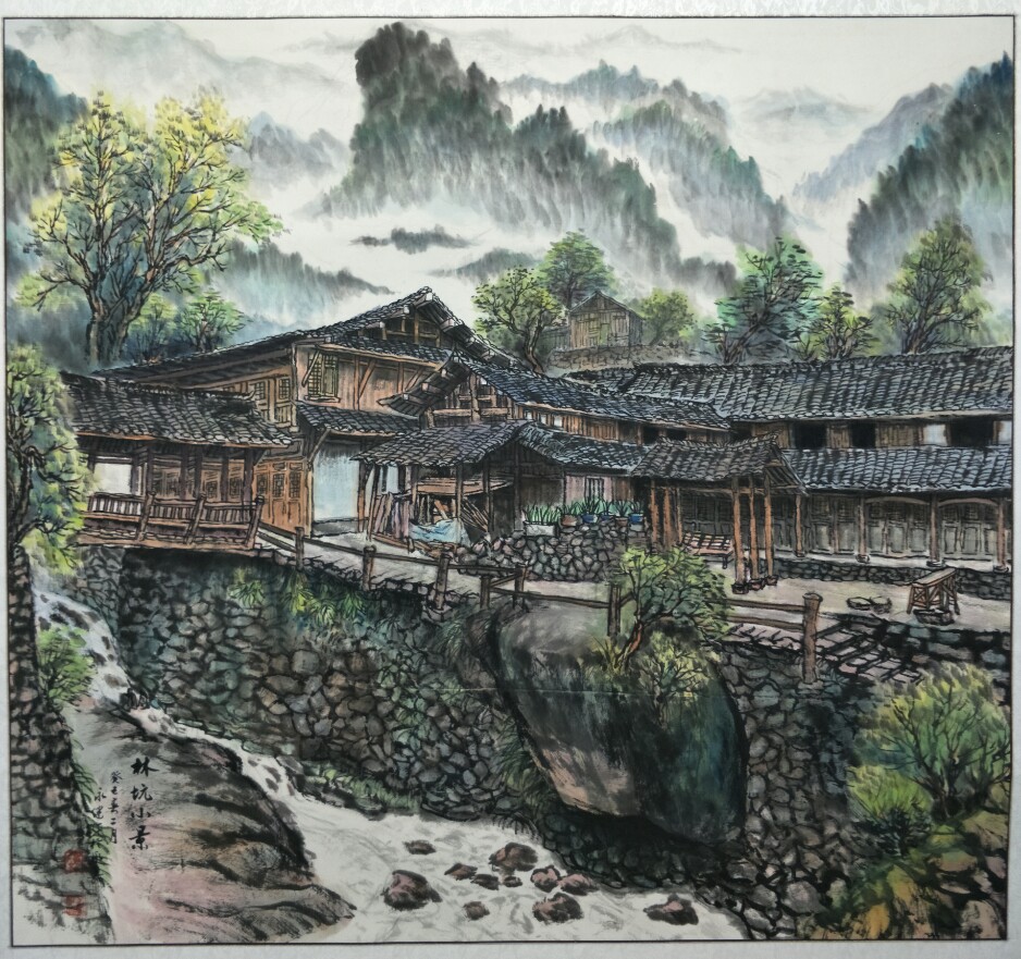 深圳闲云油画图片